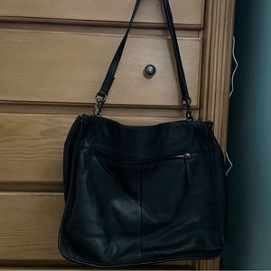 Black American Leather Co. tote.